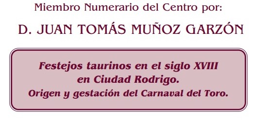Lectura del discurso de ingreso en el CEM de D. Juan Tomás Muñoz Garzón