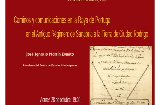Próxima conferencia sobre las comunicaciones en la Raya de Portugal en el Antiguo Régimen