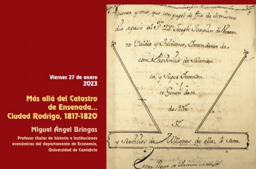 Próxima conferencia “Más allá del Catastro de Ensenada… Ciudad Rodrigo, 1817-1820″.
