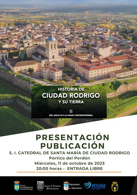 2023_Cartel presentación HISTORIA DE CIUDA RODRIGO_Volumen II